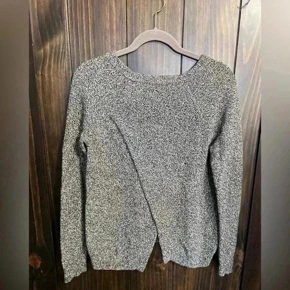 Madewell Province Cross Back Knit Pullover Sweater. Size: Small - Picture 3 of 9